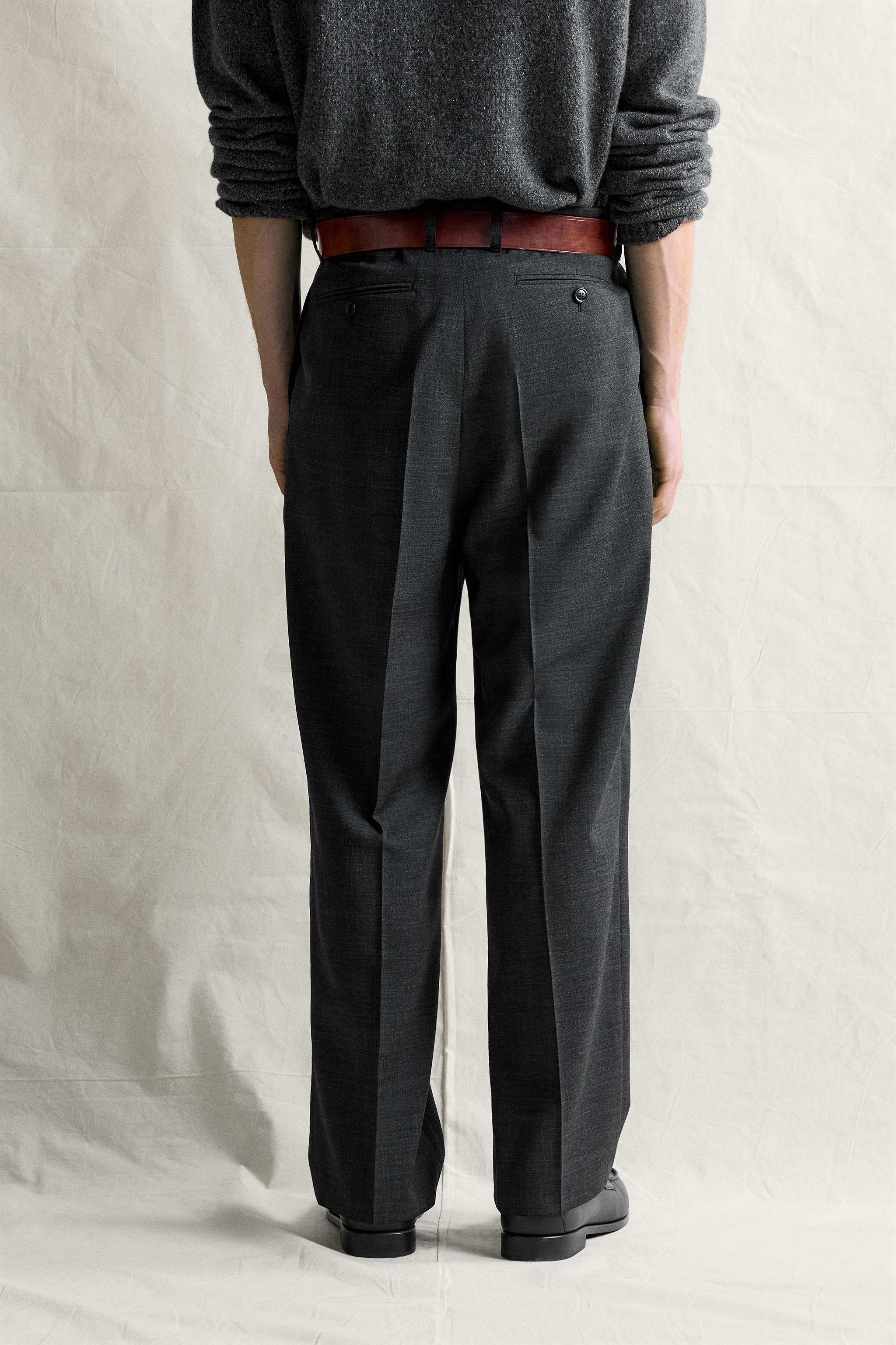 MANTECO® 100% WOOL PLEATED PANTS